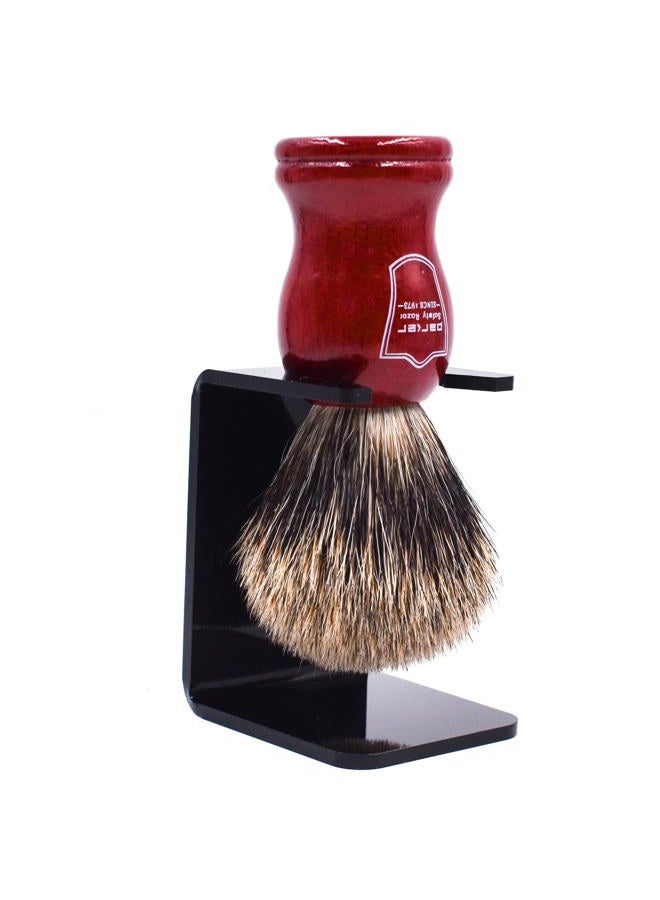 Parker Safety Razor Parker Premium Handmade "LONG LOFT" 3-Band Pure Badger Bristle Shaving Brush with Rosewood Handle – Brush Stand Included - Image 2