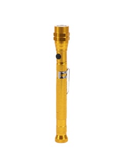 LUSTER 2pc Extendable led flashlight with hanging clip and strong magnetic base gold  - Image 3