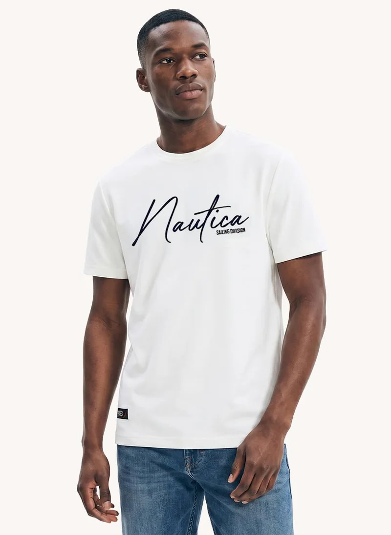 NAUTICA Men's Embroidered Short Sleeve T-shirt