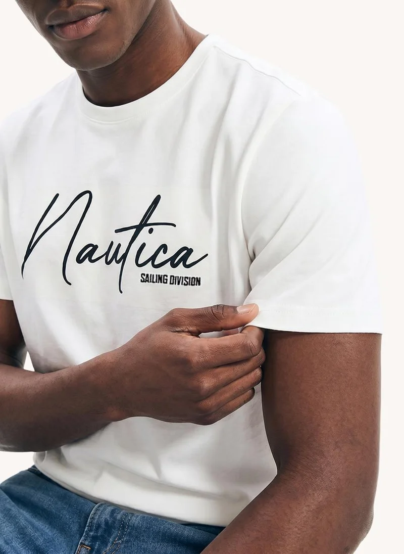 NAUTICA Men's Embroidered Short Sleeve T-shirt