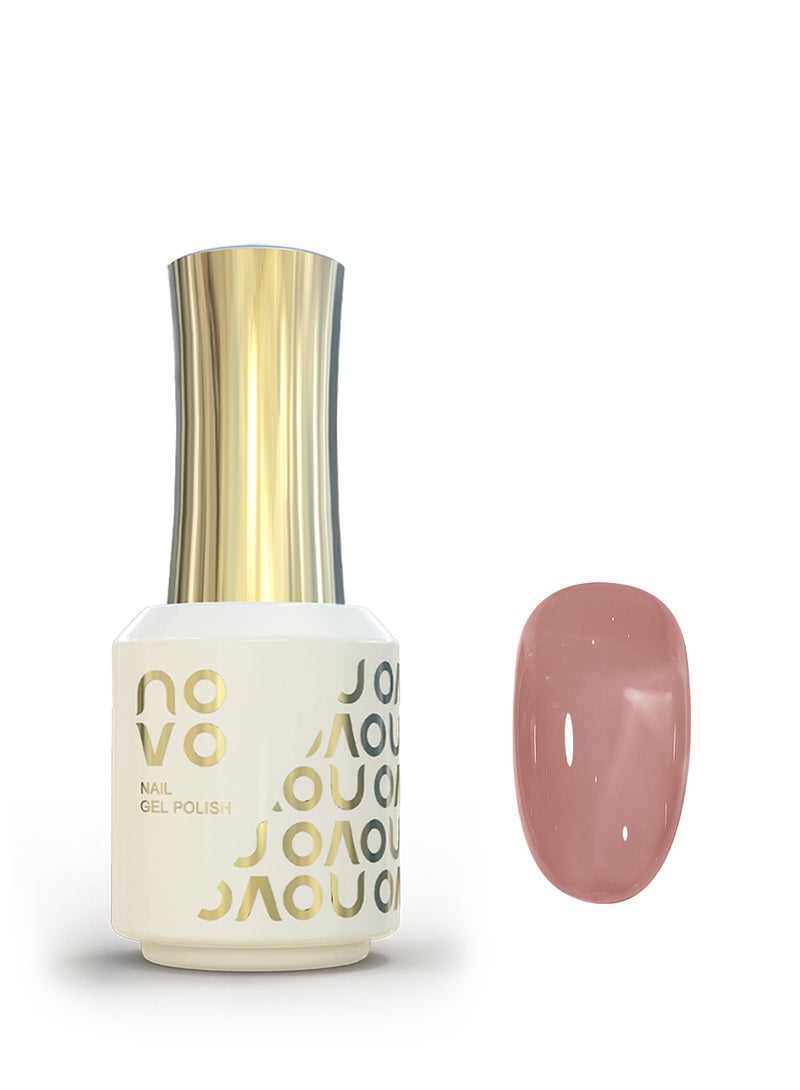 Novo Gel Nail Polish, Sheer Nude Gel Nail, UV & LED Cured Quick Dry, Long-Lasting Gel Polish for DIY Manicure, Nail Art at Home or Salon 12ml-NC45# Pink - Image 1