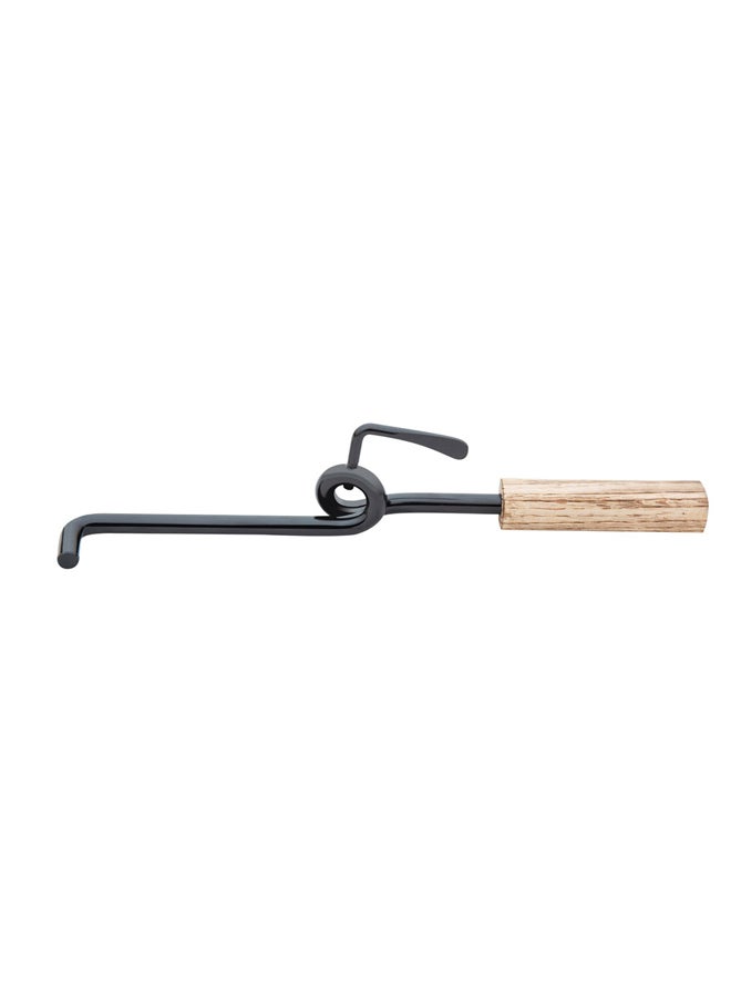 دي بي تي شبك شواء للأماكن المفتوحة، قنارة ستانلس ستيل، اسود، مقاس 122 سم - Image 3