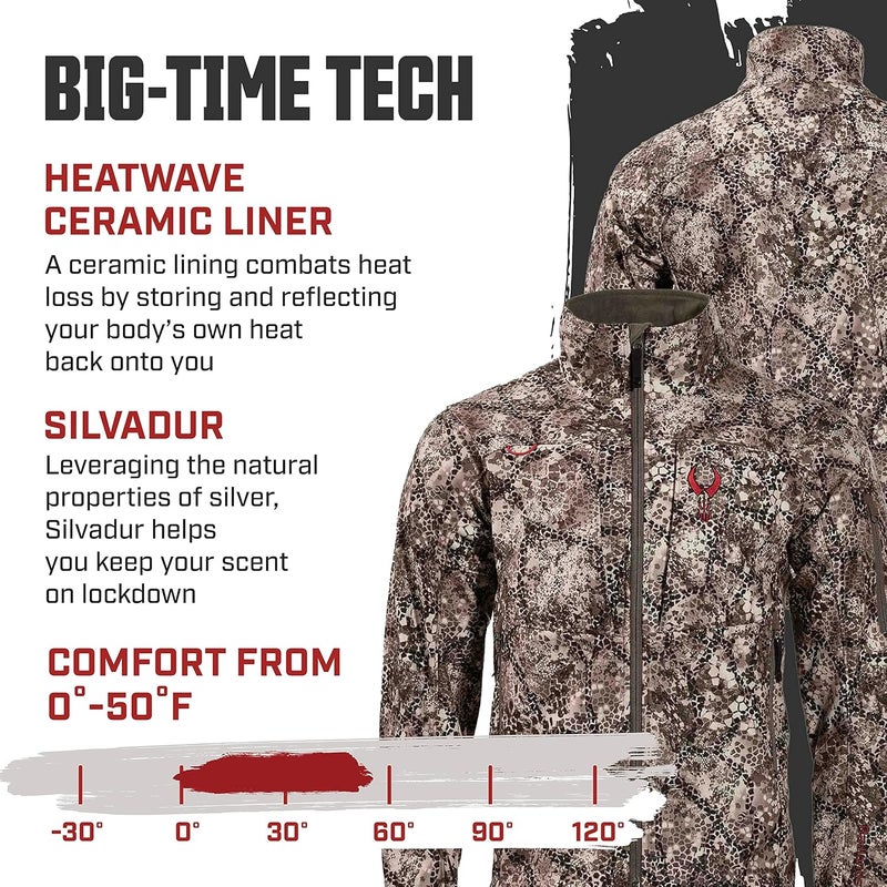 BADLANDS Men's Calor Jacket - Approach Camo, Size M - Image 5