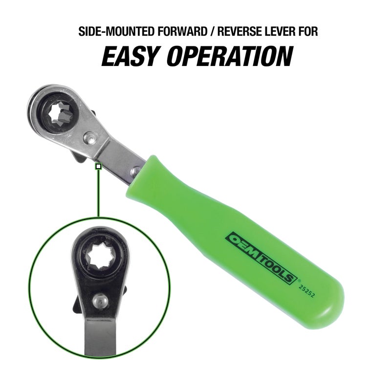 OEMTOOLS 25252 Automatic Slack Adjuster Tool and Wrench, Efficient Brake Adjustment Tool for Semi Trucks, Air Brake and Slack Adjuster Tools - Image 3