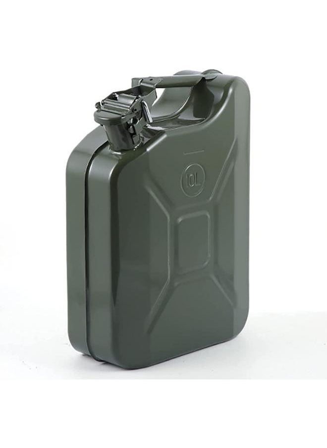 Generic 10L Petrol Canister with Portable Handle Stainless Steel Fuel Tank  - Image 1