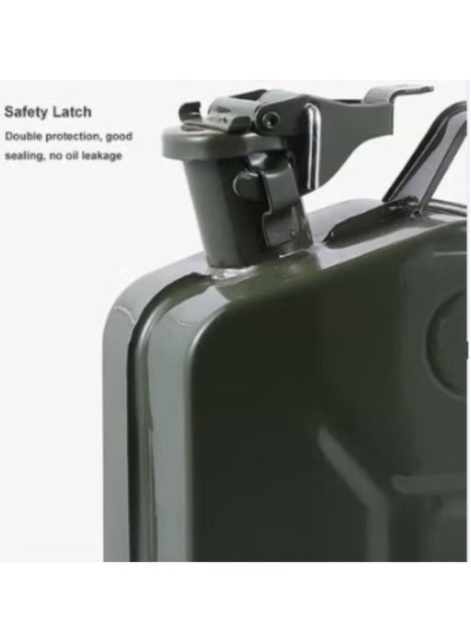 10L Petrol Canister with Portable Handle Stainless Steel Fuel Tank - Image 3