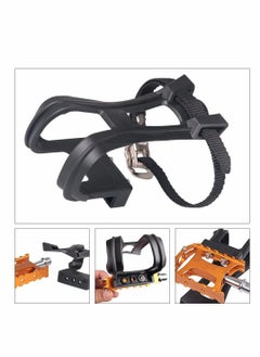 Excefore Bicycle Foot Pedal Straps Bicycle Pedal Toe Clip for Exercise Bike Spin Bike And Outdoor Bicycles 1 Pairs  - Image 2