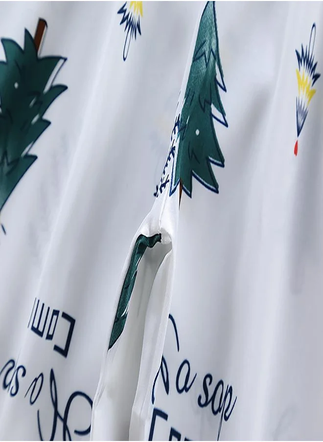 بيبي كلو White Christmas Tree Print Pajama Set