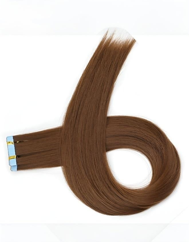 Tape in Hair Extensions, Natural-Look Hair Enhancement with Seamless Blending and Zero Trace, Straight Hair Weft for Natural Volume & Hairstyle Change, Salon Quality Hair Extensions for Women Daily Wear & Party - Image 1