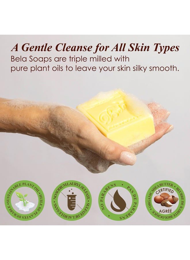 BELA Bath & Beauty, Honeysuckle, Triple French Milled Moisturizing Soap Bars, No Harsh Ingredients, 3.5 oz each - 12 Pack - Image 3