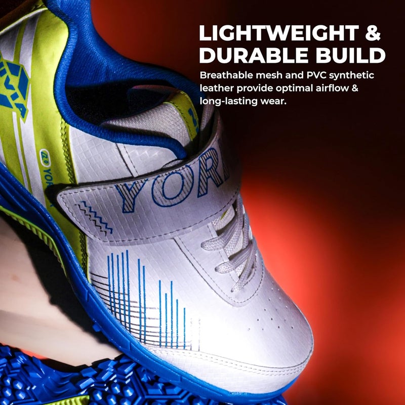 Nivia أحذية كريكيت نيفيا يوركر 2.0 للرجال - جلد صناعي مع حزام فيلكرو ونعل PVC - Image 2