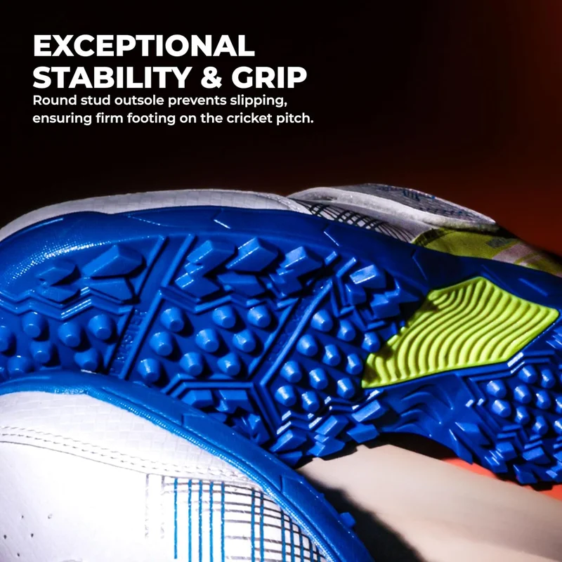 Nivia  Yorker 2.0 Cricket Shoes for Men - Synthetic Leather with Velcro Strap and PVC Outsole for Men | Best Price UAE