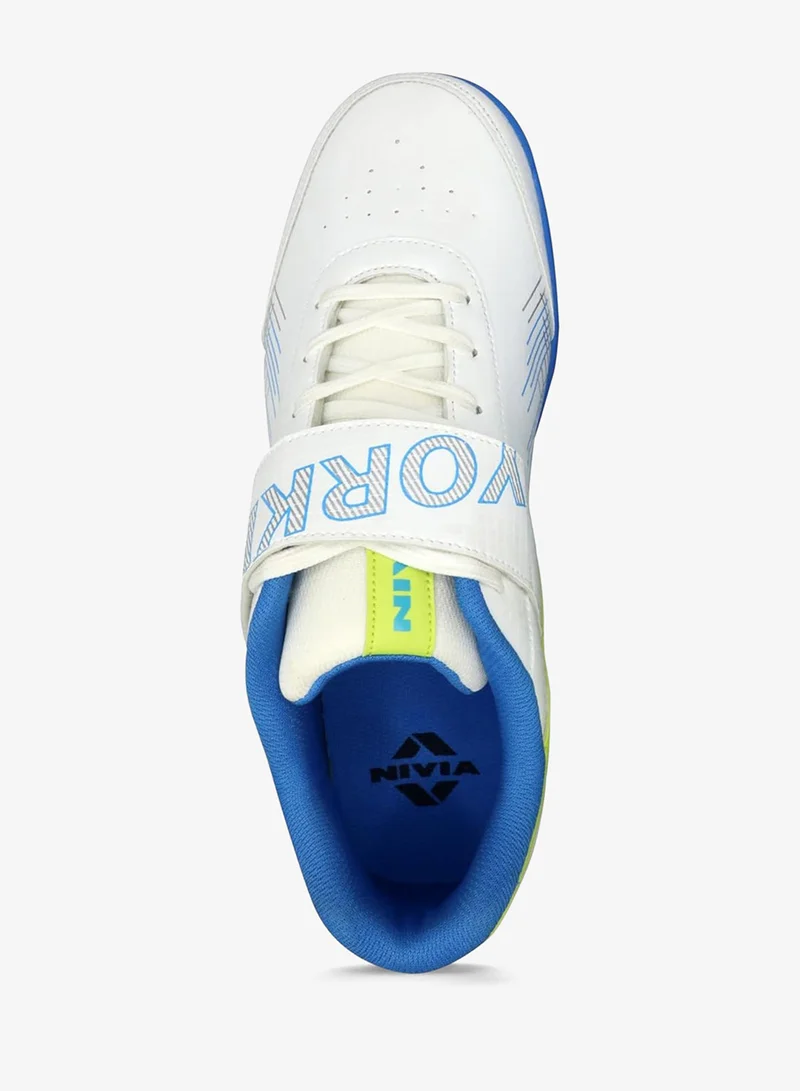 Nivia  Yorker 2.0 Cricket Shoes for Men - Synthetic Leather with Velcro Strap and PVC Outsole for Men | Best Price UAE