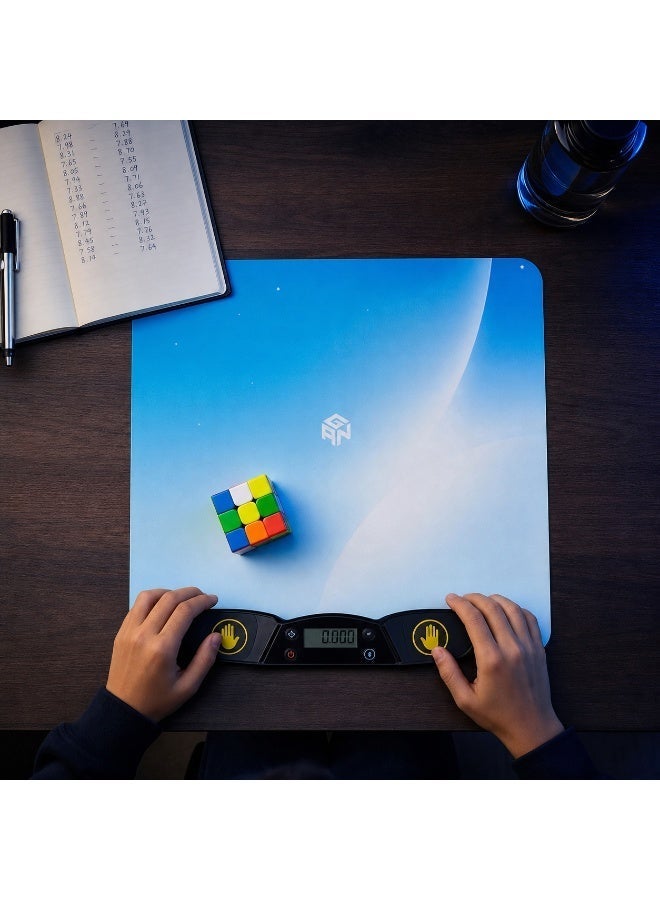 جانكيوب بساط GANCUBE Halo الأزرق للمؤقت – سطح احترافي مانع للانزلاق ومتوافق مع مؤقت GAN Halo - Image 2