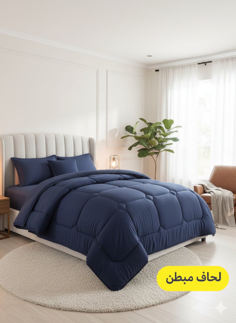 مون طقم لحاف مفرش سرير ملكي نفرين مكون من 6 قطع مميزة مقاس 230 في 250 سم - Image 1