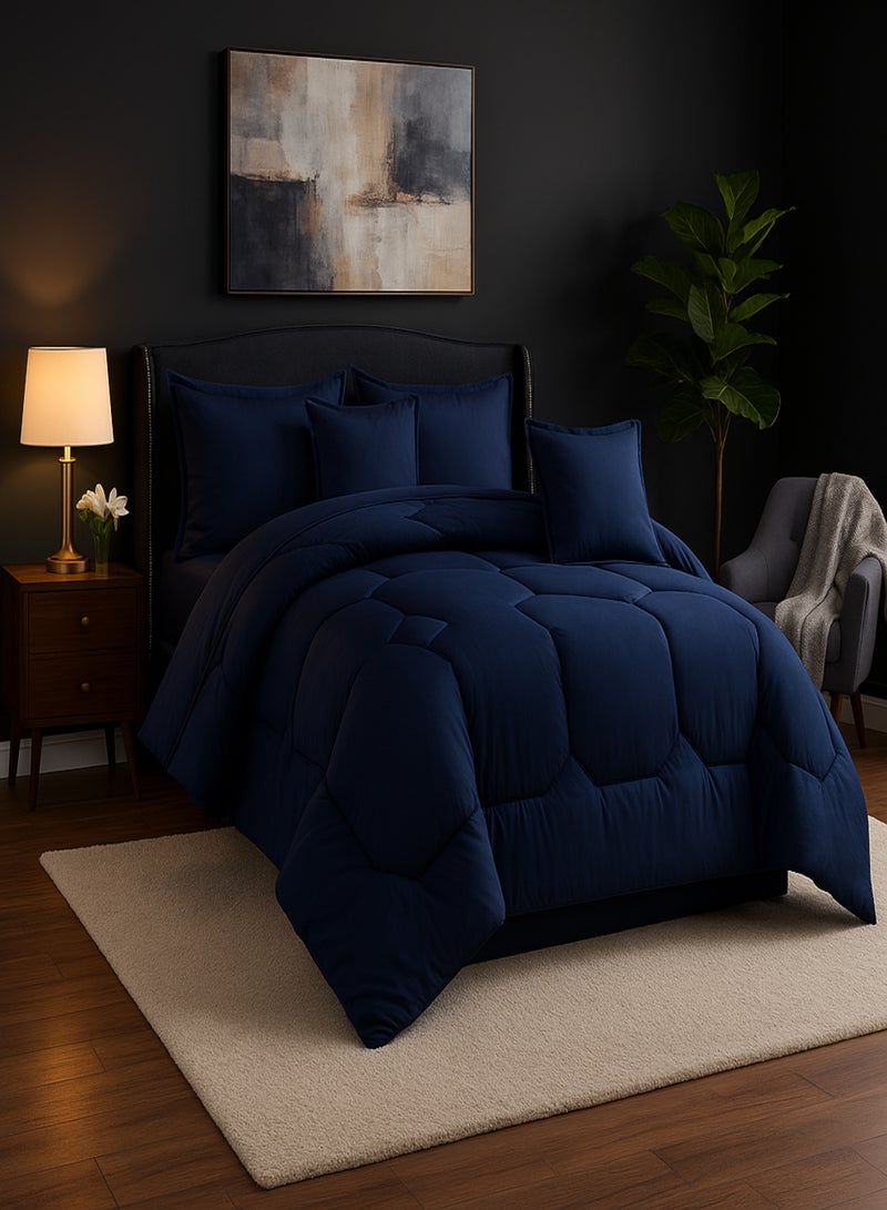 مون طقم لحاف مفرش سرير ملكي نفرين مكون من 6 قطع مميزة مقاس 230 في 250 سم - Image 3