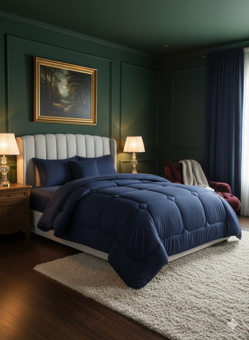 مون طقم لحاف مفرش سرير ملكي نفرين مكون من 6 قطع مميزة مقاس 230 في 250 سم - Image 5