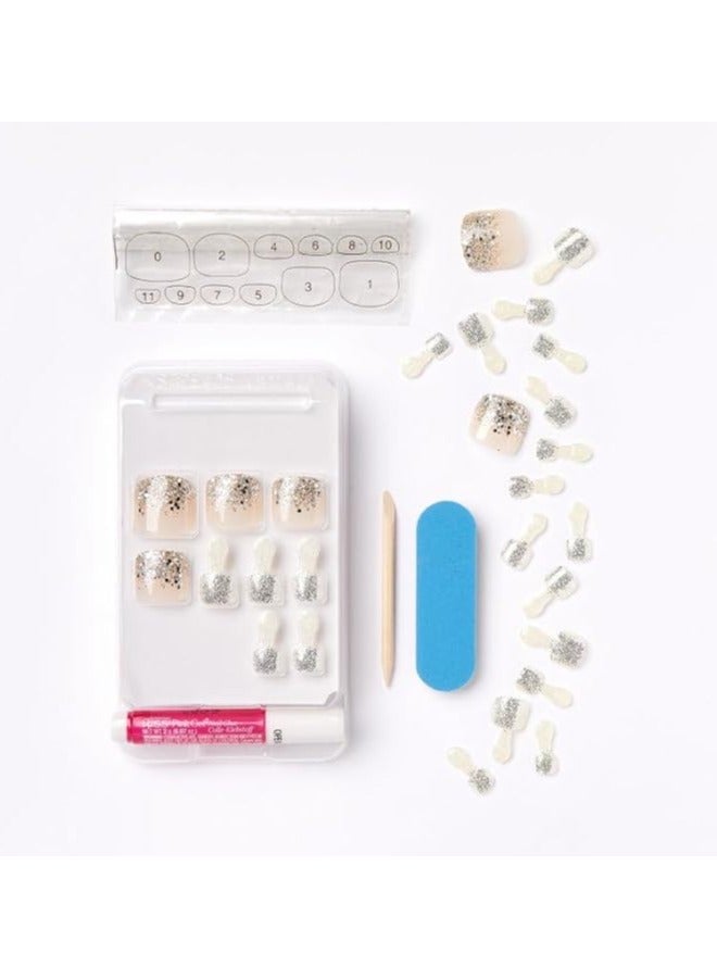 KISS gel Fantasy TOE NAILS 24 Nails KGNT01C - Image 2