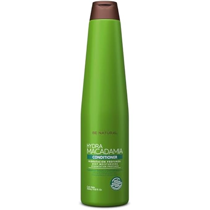 BE NATURAL HYDRA MACADAMIA CONDITIONER- DEEP MOISTURISING CONDITIONER FOR DRY AND DAMAGED HAIR- 350 ML/ 11.83 FL.OZ. (HYDRA MACADAMIA CONDITIONER) - Image 2
