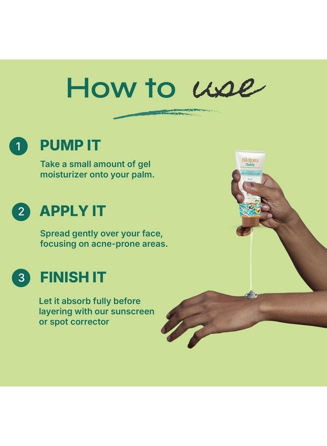 Tikitoro Teens Anti-Acne Gel Moisturizer with Aloe, Mangosteen, Papaya | Hydrates, Balances Sebum and Calms Irritation | No Parabens & Sulphates, All Skin Types (Age: 11+) (75ml x 1) - Image 5