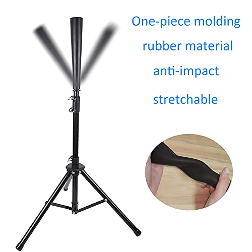 EXBEPE Baseball Softball Batting Tee Topper Replacement Rubber Holder for Tee Ball Stand Hitting Tee and t Ball tee Pack of 2 with 2 Hose Clamps - Image 5