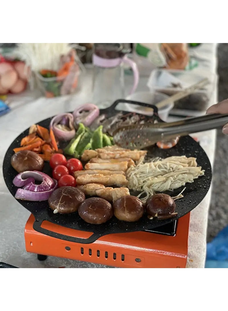 Heavy-Duty Non-Stick Baking Pan & Oven Pot with Induction/Gas Cooktop - Dishwasher Safe, Large Cooking Surface, Multifunctional Griddle Pan for Pizza, Frying, Grilling, Stir-Fries - Compatible with Gas, Induction, Stoves - Ideal for Restaurants & Home Kitchens - Durable Iron Construction, Pans for Cooking - Image 4