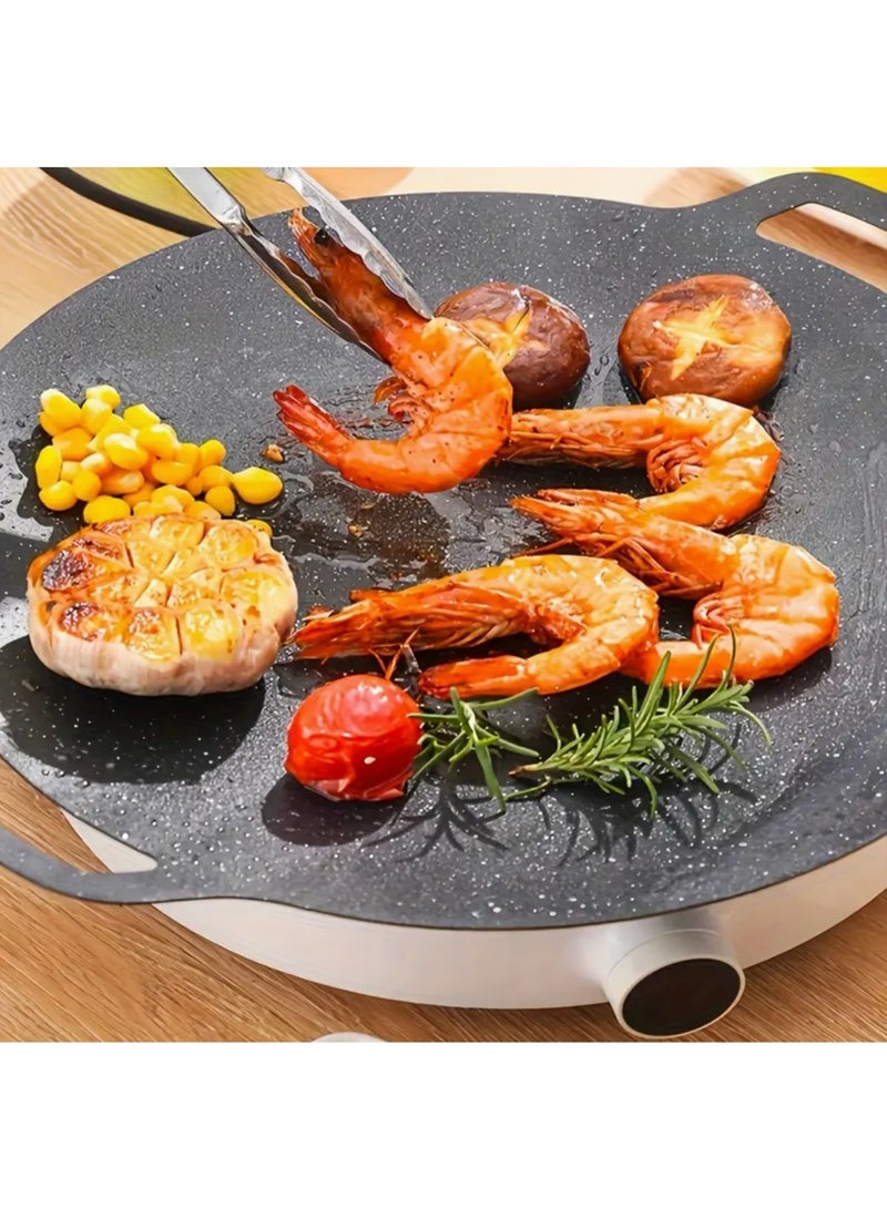 Heavy-Duty Non-Stick Baking Pan & Oven Pot with Induction/Gas Cooktop - Dishwasher Safe, Large Cooking Surface, Multifunctional Griddle Pan for Pizza, Frying, Grilling, Stir-Fries - Compatible with Gas, Induction, Stoves - Ideal for Restaurants & Home Kitchens - Durable Iron Construction, Pans for Cooking - Image 3