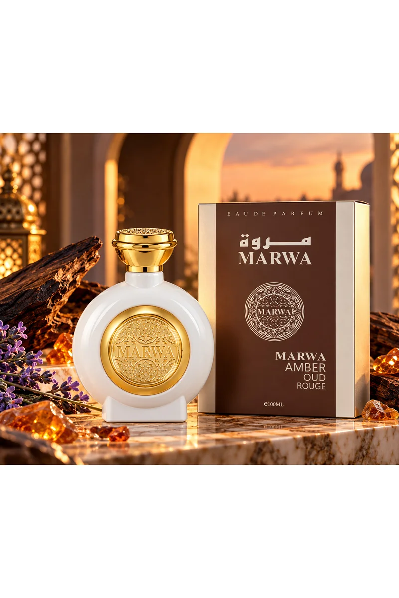 محبوب للعطور Amber Oud Rouge Eau de Parfum 100ml | Amber, Oud & Aromatic Fragrance