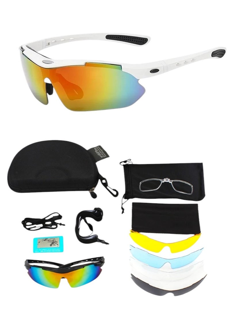 Outdoor Tactical Polarized Sunglasses UV400 Shooting Riding Interchangeable Glasses with 5 Lenses, Seller's Exclusive InfinityHandmade - Image 1