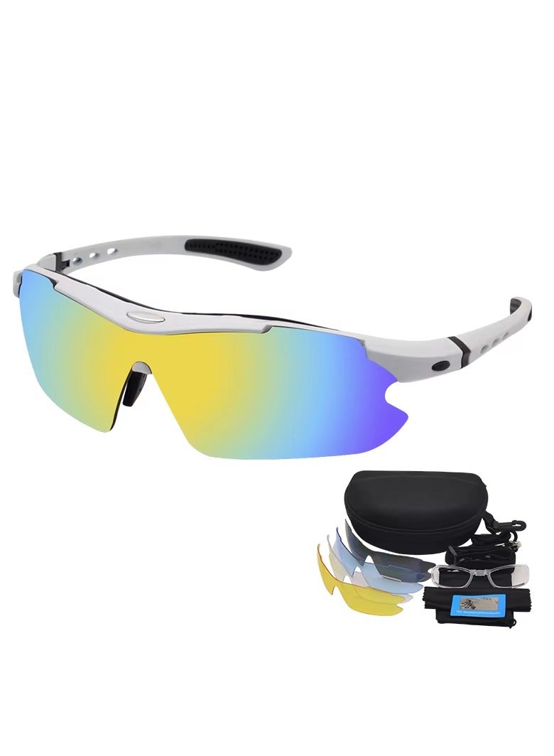 Outdoor Tactical Polarized Sunglasses UV400 Shooting Riding Interchangeable Glasses with 5 Lenses, Seller's Exclusive InfinityHandmade - Image 4