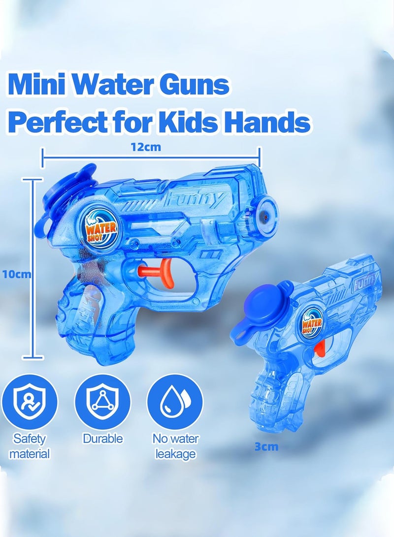 لينند مصغرة بندقية المياه للأطفال - 4 مجموعات من 5-7m طويلة المدى سوبر بندقية المياه بندقية المياه ، في الهواء الطلق لعبة المياه في الصيف تجمع الشاطئ الطرف المفضلة للأطفال دش لعبة بندقية المياه - Image 2