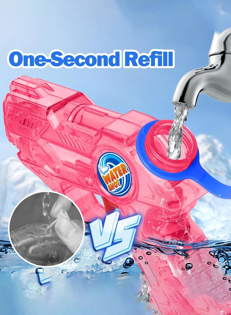 لينند مصغرة بندقية المياه للأطفال - 4 مجموعات من 5-7m طويلة المدى سوبر بندقية المياه بندقية المياه ، في الهواء الطلق لعبة المياه في الصيف تجمع الشاطئ الطرف المفضلة للأطفال دش لعبة بندقية المياه - Image 3