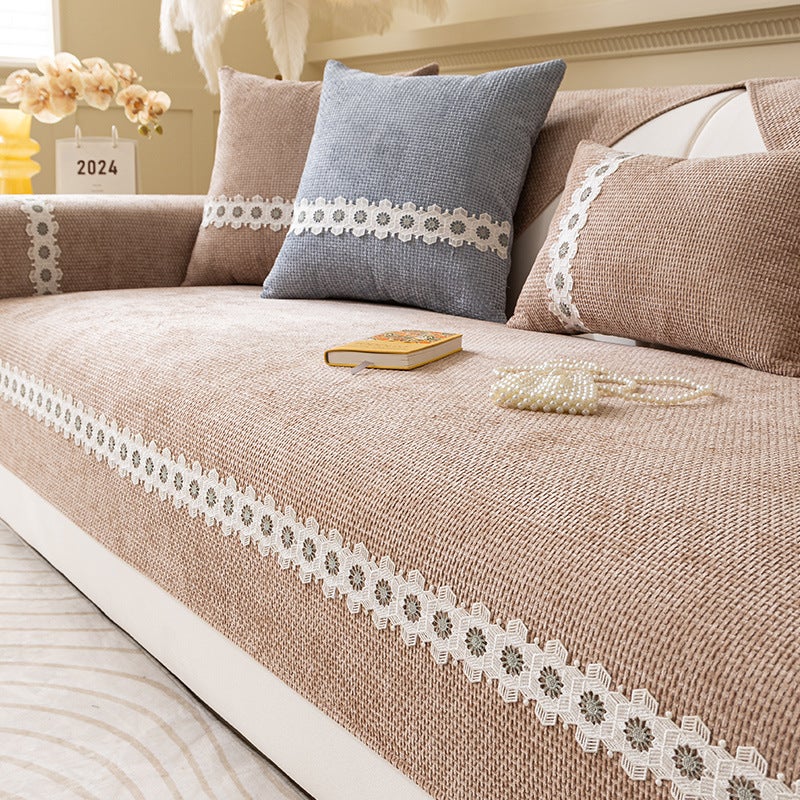Light Luxury And High-End Sofa Cushion, Universal For All Seasons, New 2025 Cushion, Leather Sofa Special Cover, Cloth Cushion - Image 1