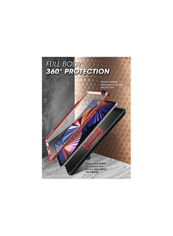 SupCase SUPCASE [Unicorn Beetle Pro] Case Designed For iPad Pro 11 Inch 2021 Full Body Case (with Apple Pencil slot version) with built-in Screen Protector - Ruddy - Image 5