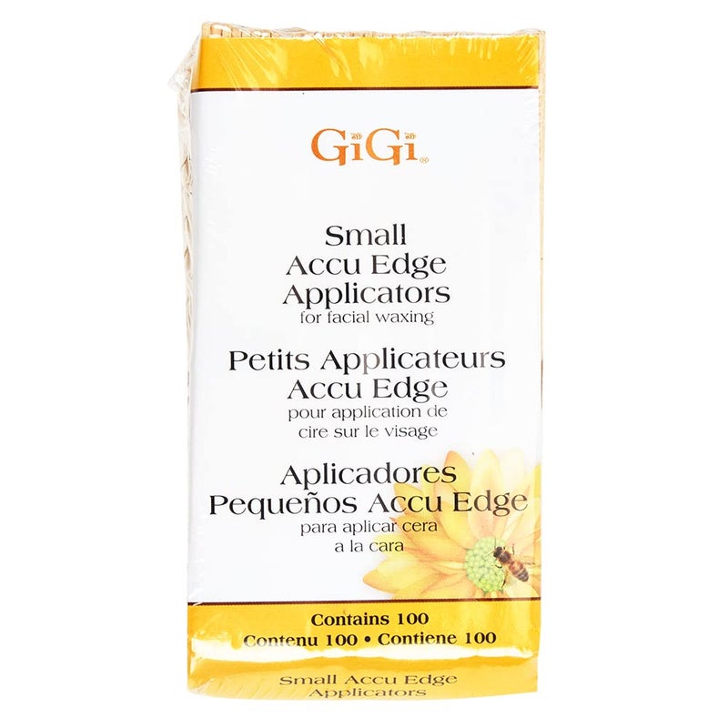 GiGi Accu Edge Wax Sticks for Hair Removal â€“ Small, Wax Applicator Sticks, Wooden Waxing Stick for Upper Lip & Eyebrows, 100 ct - Image 1