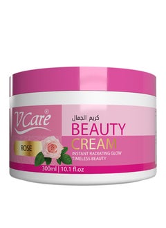VCare V Care Beauty Cream,Pink Rose,300ml,Prevents Dryness,Provides Calming Experience  - Image 1