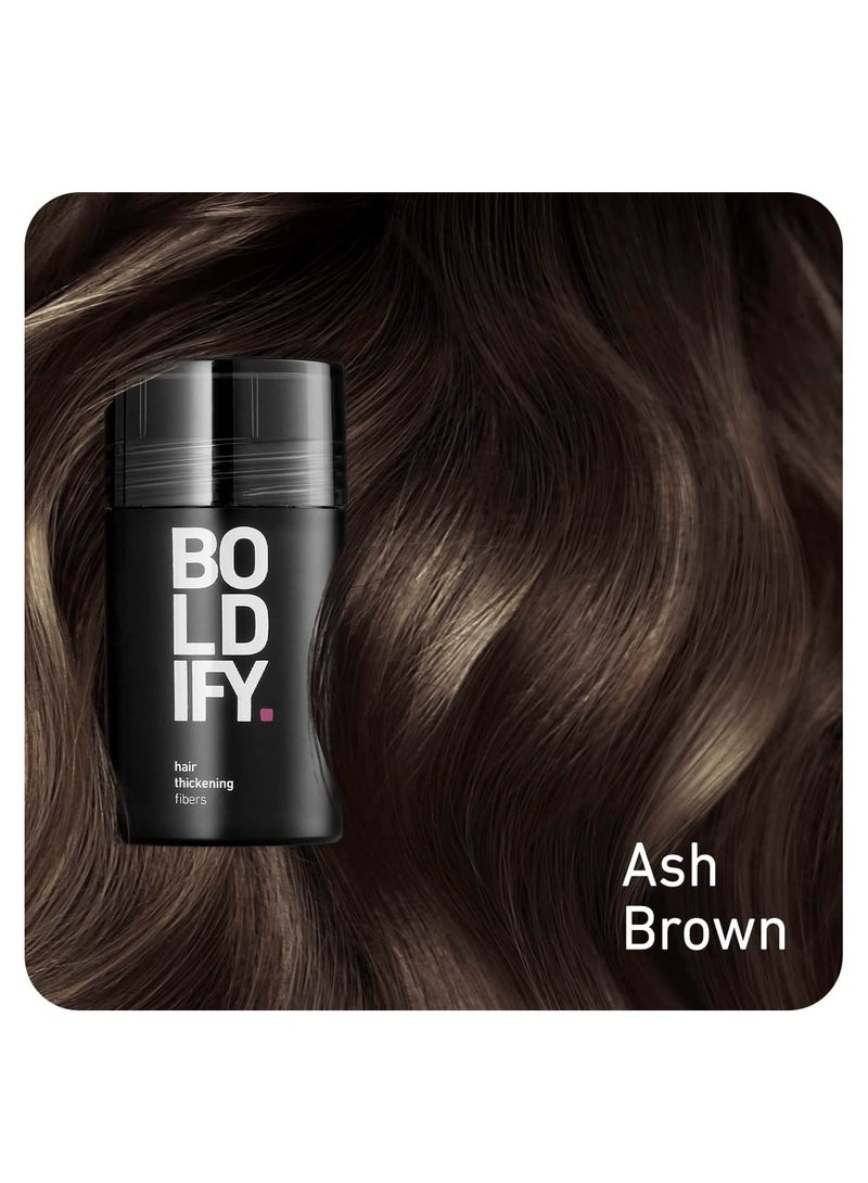 بولديفاي الياف شعر للشعر الخفيف  بني رمادي فاتح  زجاجة 12 غرام  حشو شعر طبيعي لا يمكن اكتشافه يخفي تساقط الشعر على الفور يزيد كثافة الشعر طبقة علوية - Image 2