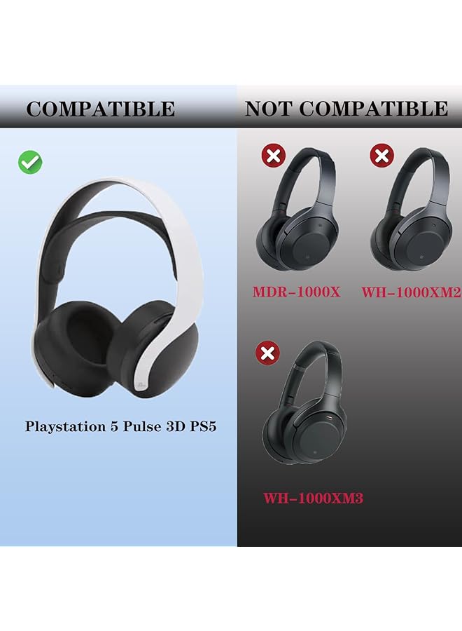 erorex Cooling Gel Ear Cups Replacement Fit For Playstation 5 Ps5 Pulse 3D Wireless Headset Noise Isolation Memory Foam - Image 5