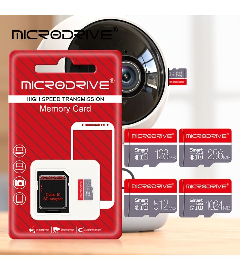Microdrive Small Capacity 128MB TF Memory Card for Surveillance Cameras Driving Recorders Navigation Devices Durable Classic Model Red Grey - Image 4