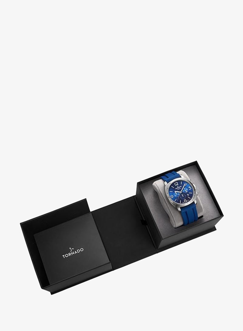 TORNADO Men's Silicone Chronograph Watch T9102-SSNN - 43x52 mm - Image 4