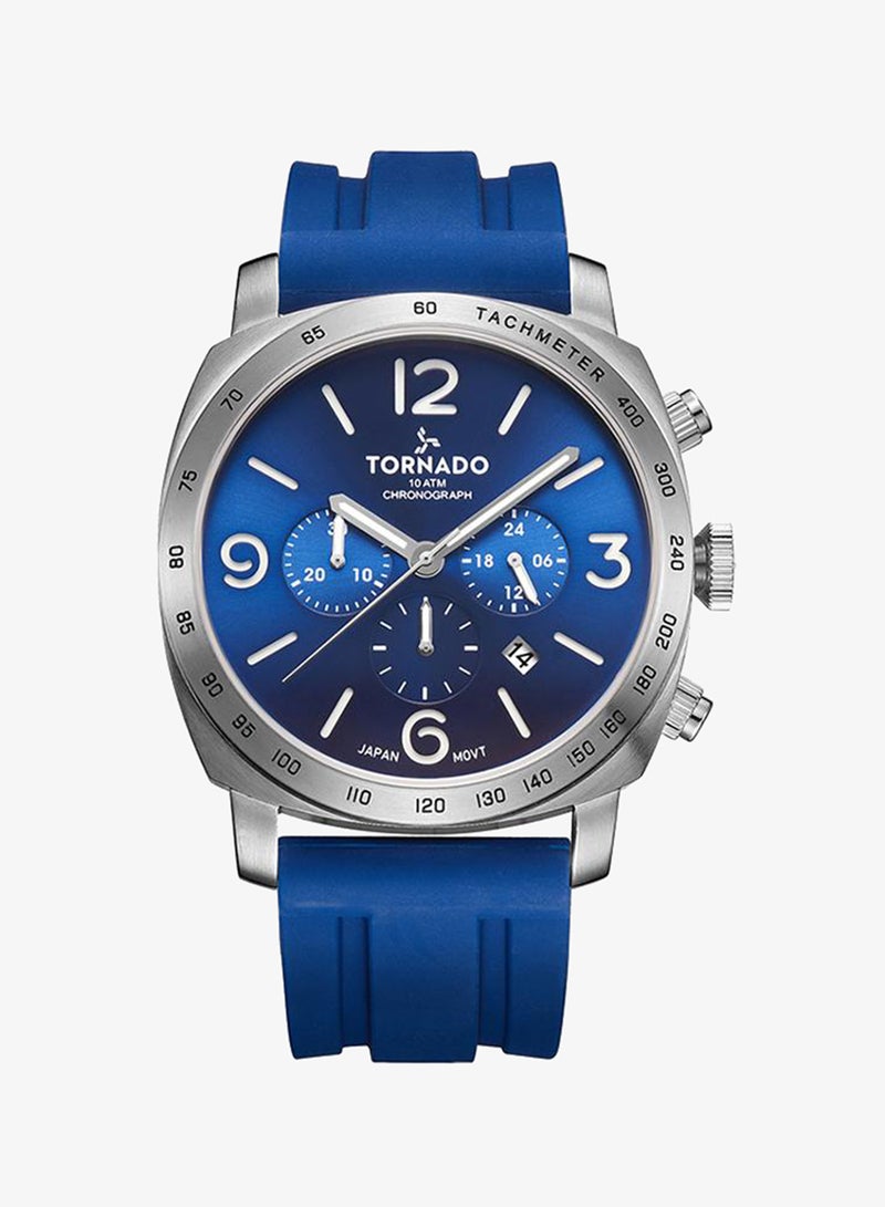 TORNADO Men's Silicone Chronograph Watch T9102-SSNN - 43x52 mm - Image 1