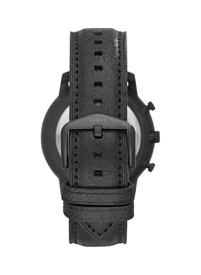 FOSSIL Men Neutra Leather Chronograph Watch Fs5503p - 43 mm - Black - Image 2