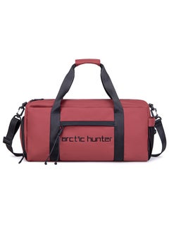 ARCTIC HUNTER حقيبة رياضية فاخرة مقاومة للماء مع حجرة للأحذية وأشرطة كتف قابلة للفصل للرجال والنساء LX00537 أحمر  - Image 3