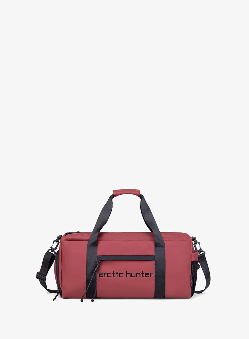ARCTIC HUNTER Red Premium Gym Bag Water Resistant Duffel Bag with Shoe Compartment and Detachable Shoulder Straps for Men and Women LX00537 Red  | Best Price UAE