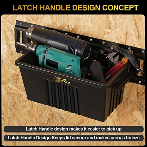 Onesnt 2 Pack E-Track Basket Storage Bin for E Track Accessories for Enclosed Trailer- System to Tool Organizer Workshop, Garage - Image 3
