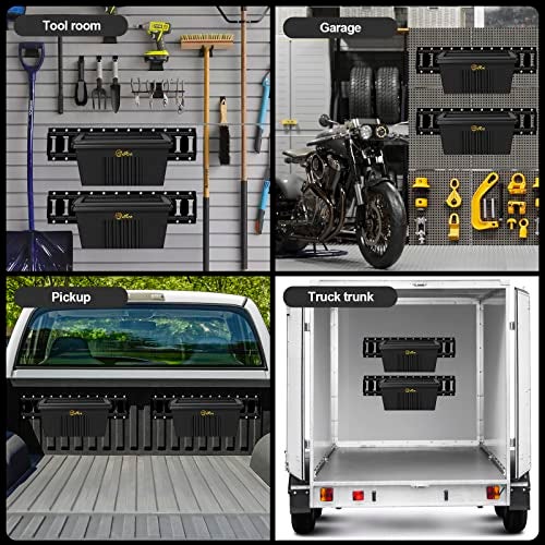 Onesnt 2 Pack E-Track Basket Storage Bin for E Track Accessories for Enclosed Trailer- System to Tool Organizer Workshop, Garage - Image 5