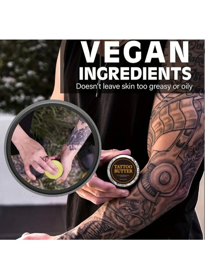 MIAOFUTONG 50 g Tattoo Butter, Care Cream for Daily Tattoo After-Care Care, Tattoo Care, Aftercare Refreshing Ointment, Aftercare for Tattooed Skin - Image 3