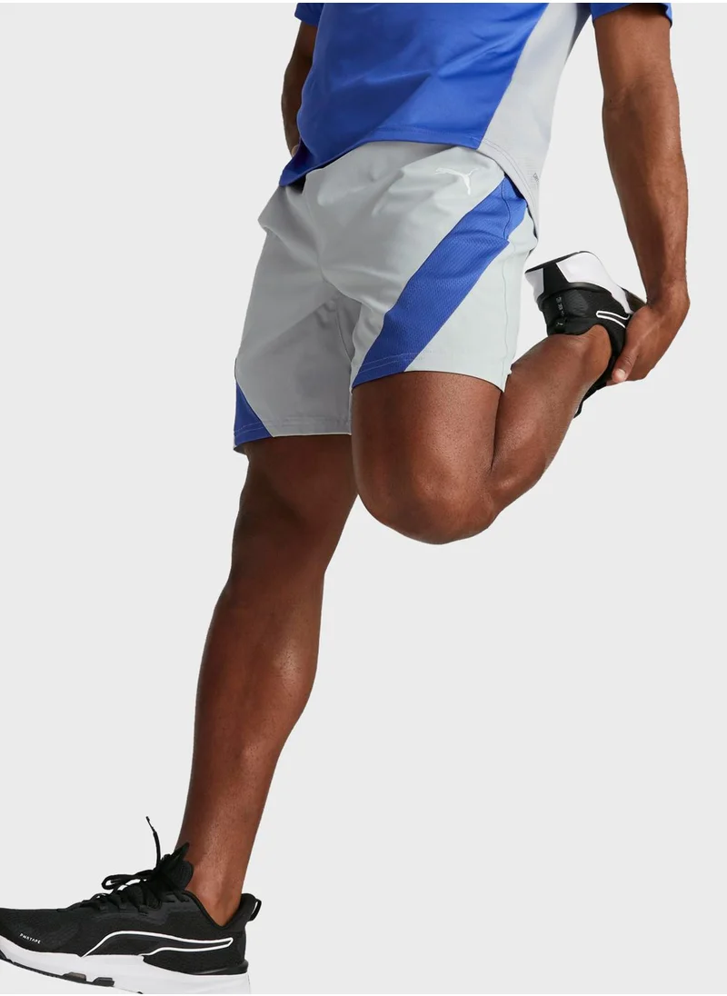 PUMA 7" Logo Fit Stretch Woven Shorts