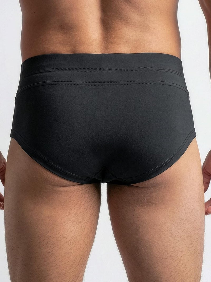 DAMENSCH Activewear Supporter for Gym, Premium Microfiber Blend for Men Workout, Quick Dry, Moisture Wicking Supporter for Cricket, Gym, Running, Sports Underwear for Men -Turbo Black-XL - Image 3