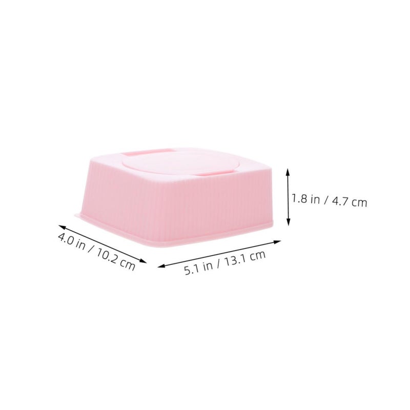 Plastic Wet Wipes Storage Container Box With Pull Out Design 4Pcs Set - Image 3